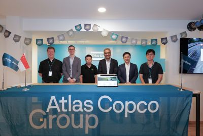 Launching of Go green campaign in Atlas Copco Singapore office