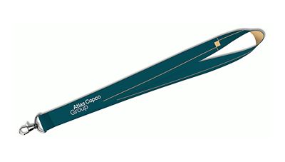 Teal lanyard with Group branding 