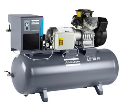 LF Oil-free piston compressor 
with monted receiver,filters and refrigerant dryer