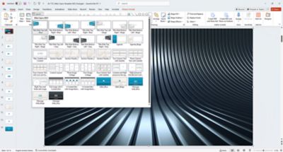 Choosing between different layout options in the template