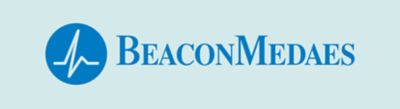 BeaconMedaes logo on light teal background