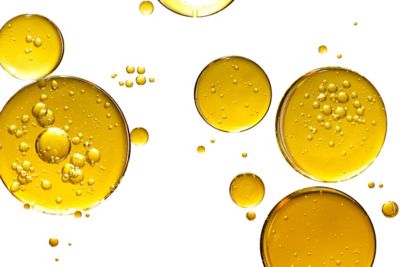 golden yellow bubble oil, abstract background
