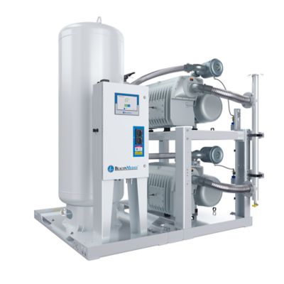 Lubricated Rotary Vane System with TotalAlert 360 controller left angle