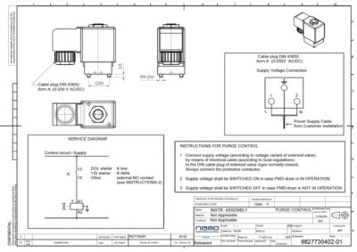 M1 DHM 0003-0075 instruction assembly for purge control