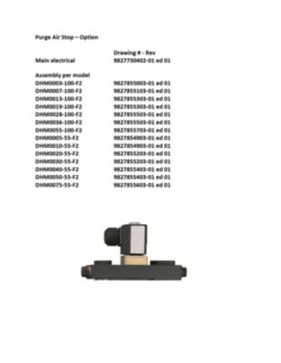 DHM model purge air stop electrical diagrams