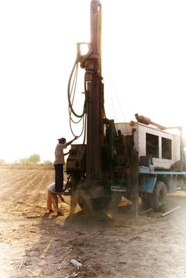Drilling for water