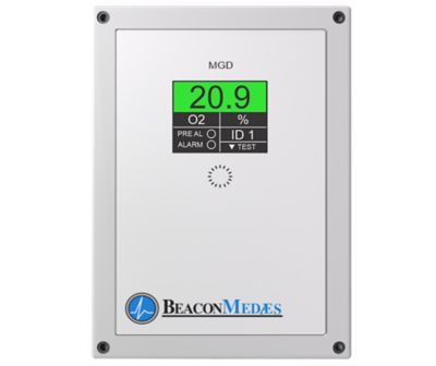 Front of Modular Gas Monitor O2 screen