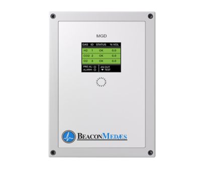 Front view of Modular gas monitor screen