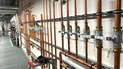 Product illustration of medical gas pipeline.