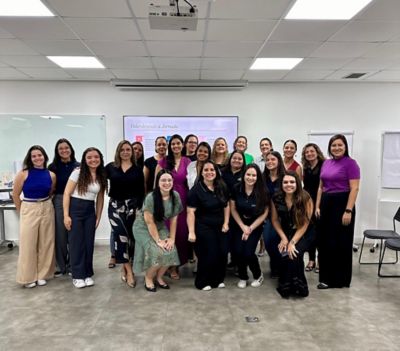 Foto da sessão de mentoring coletivo para mulheres