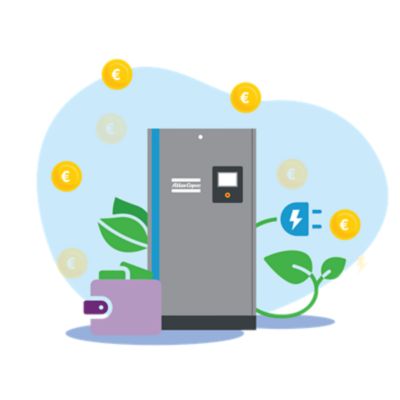 Energy savings illustration