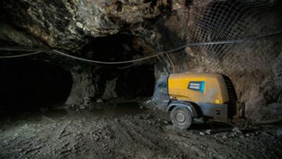 Compressor in underground mining