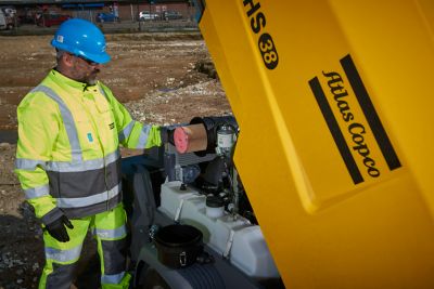 Mobile air compressor service