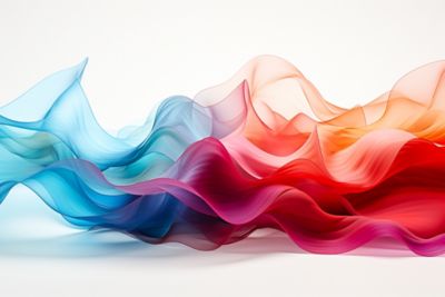Graphical representation of the amplitude of different sound frequencies. AI generativ.