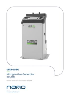 user guide manual for GEN2 MINI nitrogen gas generators