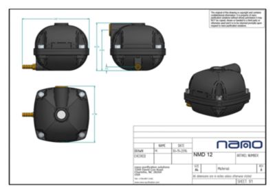 The NED 12 zero air loss drain general arrangement drawing