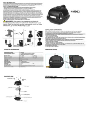 NMD 12 zero air loss drain user guide