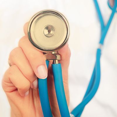 Doctor holding a stethoscope