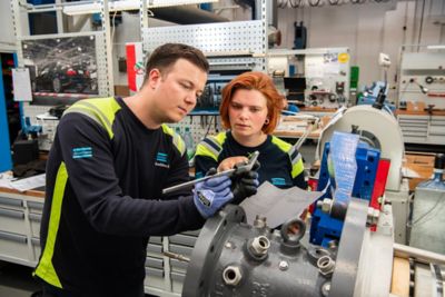 Aftermarket employees checking  