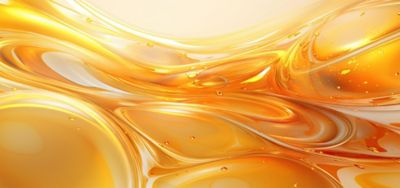 Close up view of yellow liquid 
