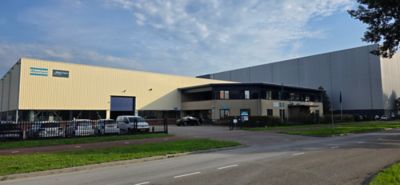 Oosterhout gebouw met Atlas Copco Group logo