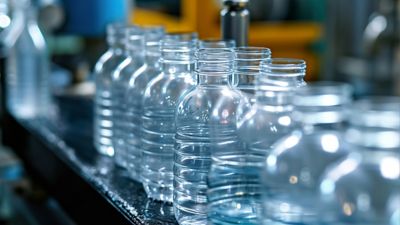 PET plastic bottle preforms before blow molding