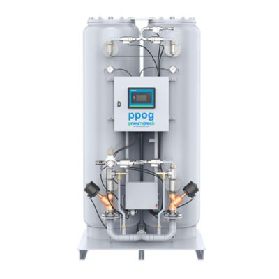 PPOG 1-137 PSA oxygen generator front view transparent