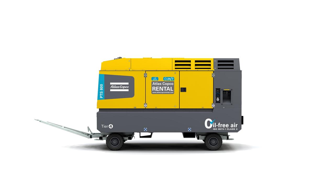PTS 800 mobile oil-free air compressor