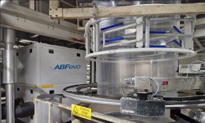 Injection molding machines in a large factory