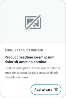 Template e-commerce product card