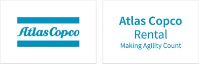 Product range logo with a classic blue logo in a white box