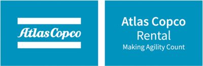 Product range logo with a classic white logo in a blue box