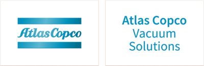 Product range logo with a gradient blue logo in a white box