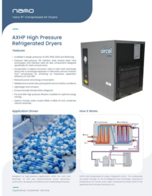 AXHP High Pressure Refrigerated Dryers EN-CA brochure