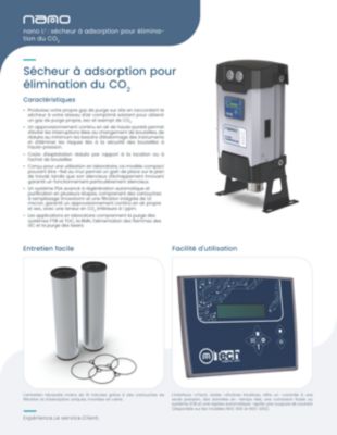 NDC CO2 Removal Dryer Brochure in French for Canada