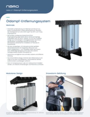 V1 NVR Oil Vapor Removal Filters DE-DE brochure