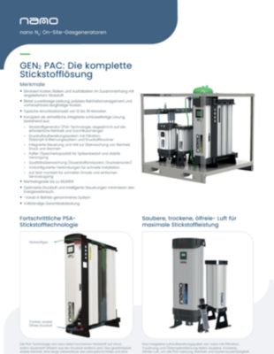 GEN2 PAC Nitrogen System DE-DE brochure