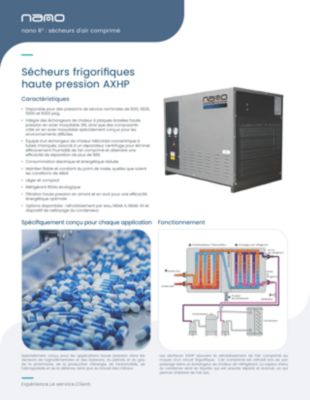 AXHP High Pressure Refrigerated Dryers Brochure FR CA