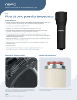 GHTN High Temperature Particulate Filters brochure ES MX