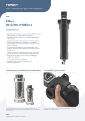GMS Medical sterile filters brochure ES-ES