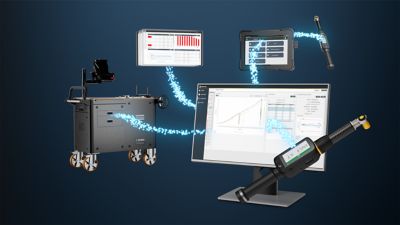 The Power Focus platform: physical controllers, tools with integrated controllers, and server-based controllers. 