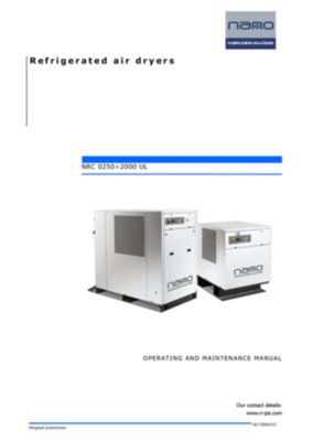 The general arrangement drawing for the R1 NRC models 0250 to 2000