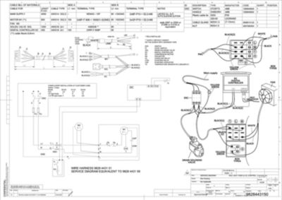 Electrical wiring diagram for the R4 DXR series of refrigerated dryers