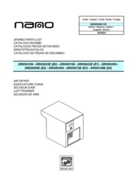 R4 DXR spare parts listing by model number within product range