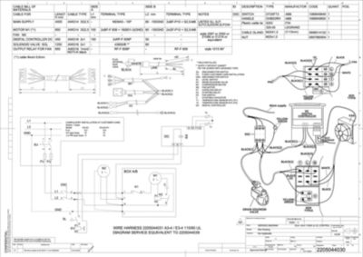 Electrical wiring diagram for the R4 DXR series of refrigerated dryers