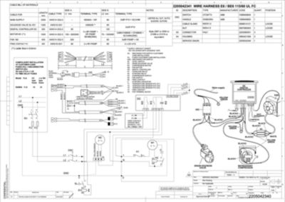 Electrical wiring diagram for the R4 DXR series of refrigerated dryers