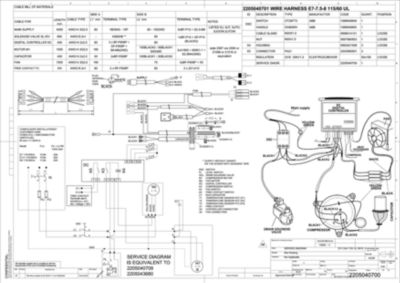 Electrical wiring diagram for the R4 DXR series of refrigerated dryers