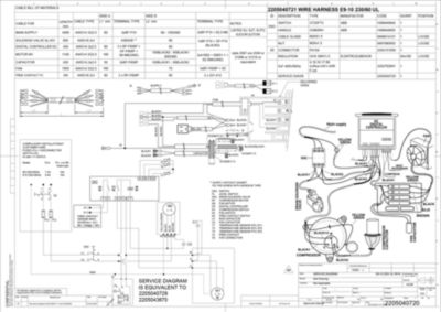 Electrical wiring diagram for the R4 DXR series of refrigerated dryers