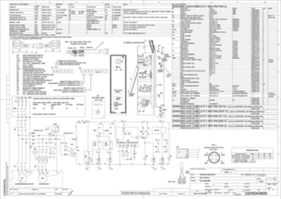 Electrical wiring diagram for the R4 DXR series of refrigerated dryers