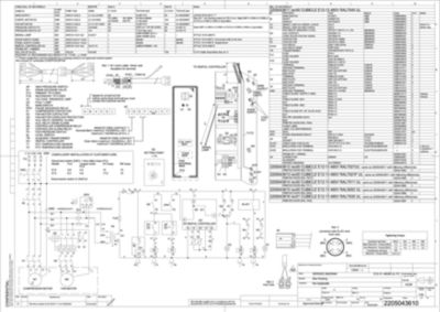 Electrical wiring diagram for the R4 DXR series of refrigerated dryers